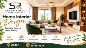 SR design studio home interiors Ballari